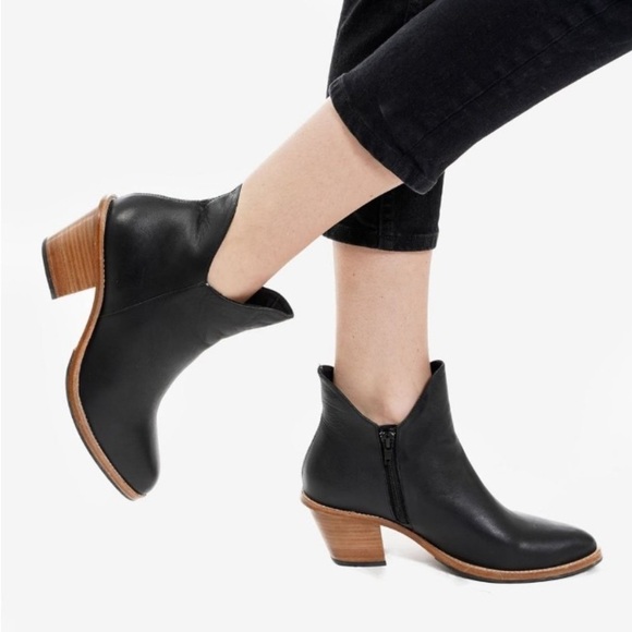 Poppy Barley The Two Point Genuine Leather Ankle Boot Sz 6.5 Elevated Basic - Picture 16 of 16